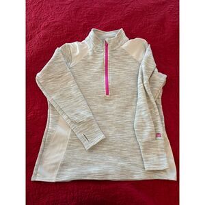 Avalanche Quarter Zip Pullover Gray Heather Athletic Stretch Activewear Top XL